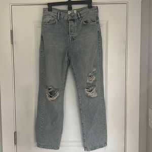 High waisted free people jeans